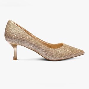 mysoft Kitten Heels Low Heel Pumps 2 Inch Closed Toe Wedding Dress Shoes 7.5